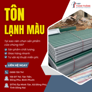 Tôn Lạnh Màu Là Gì? Ưu Điểm, Ứng Dụng và Lý Do Nên Chọn Cho Nhà Ở